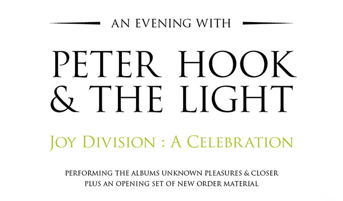 An Evening With Peter Hook & The Light – Joy Division: A Celebration