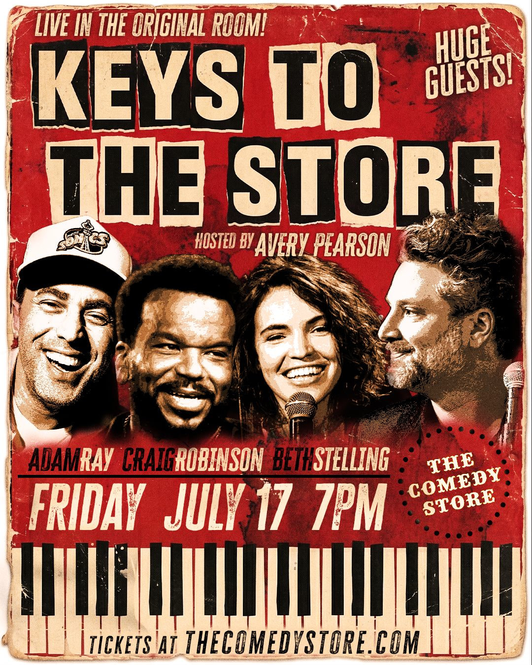 *JUST ADDED: Adam Ray* Keys to the Store w Avery Pearson ft. Craig Robinson, Beth Stelling & Huge Guests!