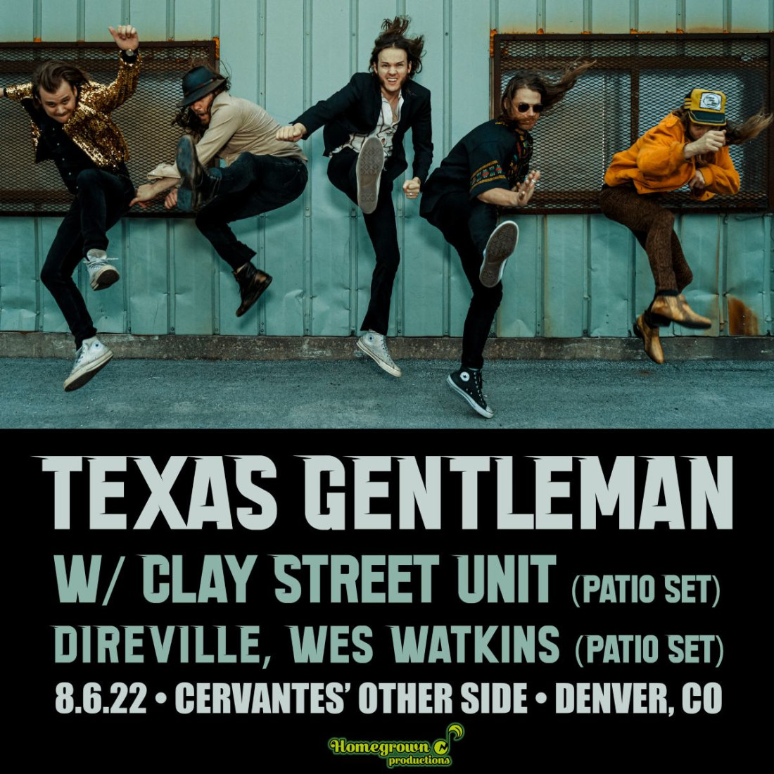 The Texas Gentlemen w/ Clay Street Unit (Patio Set), DIREVILLE, Wes Watkins (Patio Set)