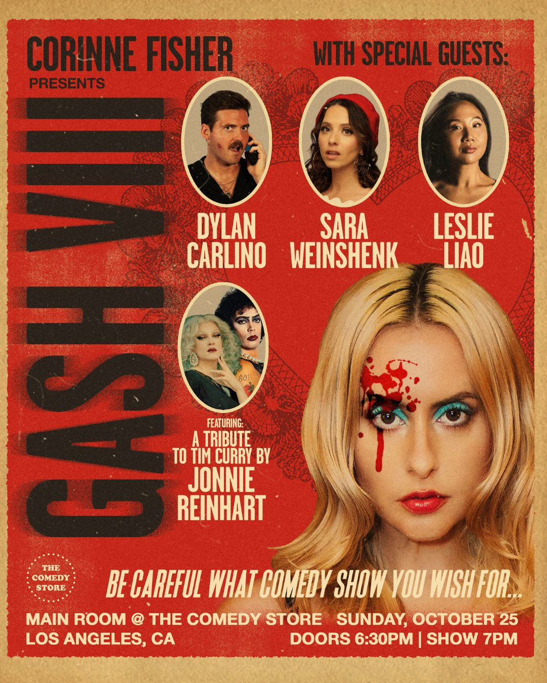 *TICKETS ADDED!* Corinne Fisher presents GASH with Special Guests Dylan Carlino, Sara Weinshenk, Leslie Liao