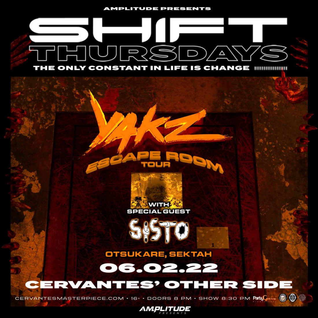 SHIFT Ft. Yakz w/ Sisto, OTSUKARE, Sektah - Presented by Amplitude 