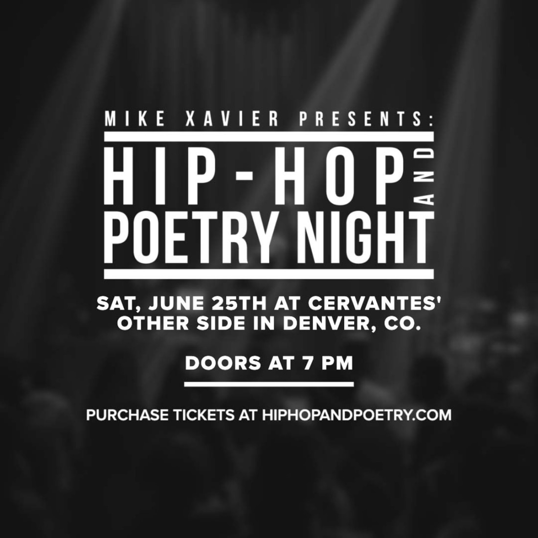 Hip-Hop & Poetry Night - Presented by Mike Xavier
