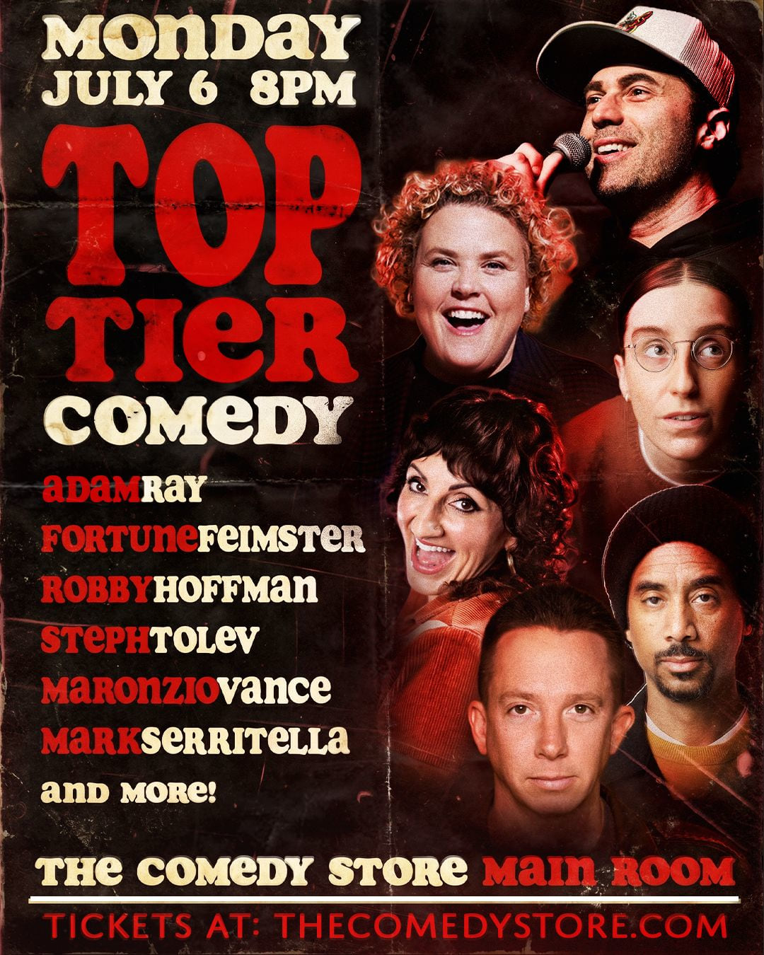 Top Tier Comedy with Fortune Feimster, Adam Ray, Robby Hoffman, Steph Tolev, Mark Serritella, Maronzio Vance and More!