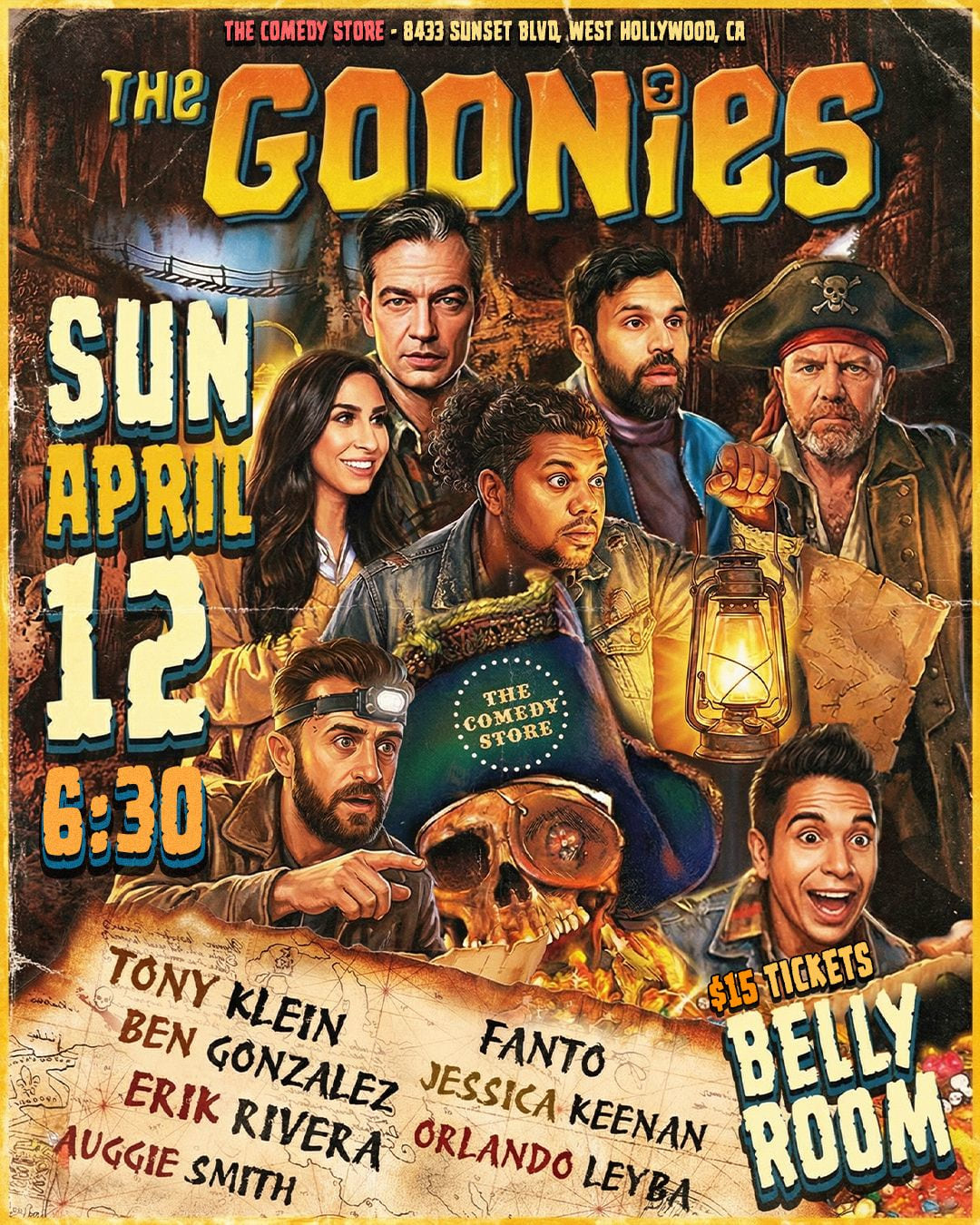 *Low Ticket Warning* Goonies - Tony Klein, Ben Gonzalez, Erik Rivera, Orlando Leyba, Jessica Keenan, Auggie Smith, Fanto