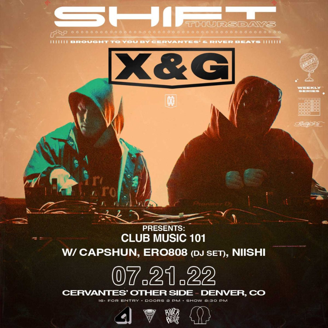 SHIFT Ft. X&G w/ Capshun, ero808 (DJ Set) & Niishi