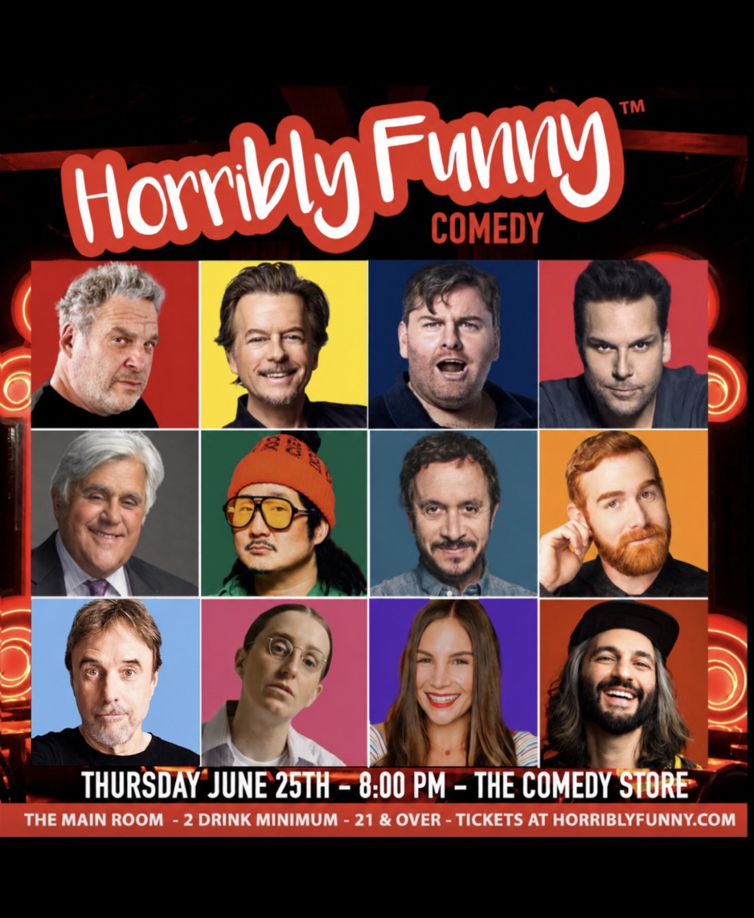 *Low Ticket Warning* Horribly Funny - David Spade, Jay Leno, Bobby Lee, Andrew Santino, Tim Dillon, Dane Cook, Jeff Garlin, Kevin Nealon, Pauly Shore, Robby Hoffman, Amir K, Mandy Martino and More!