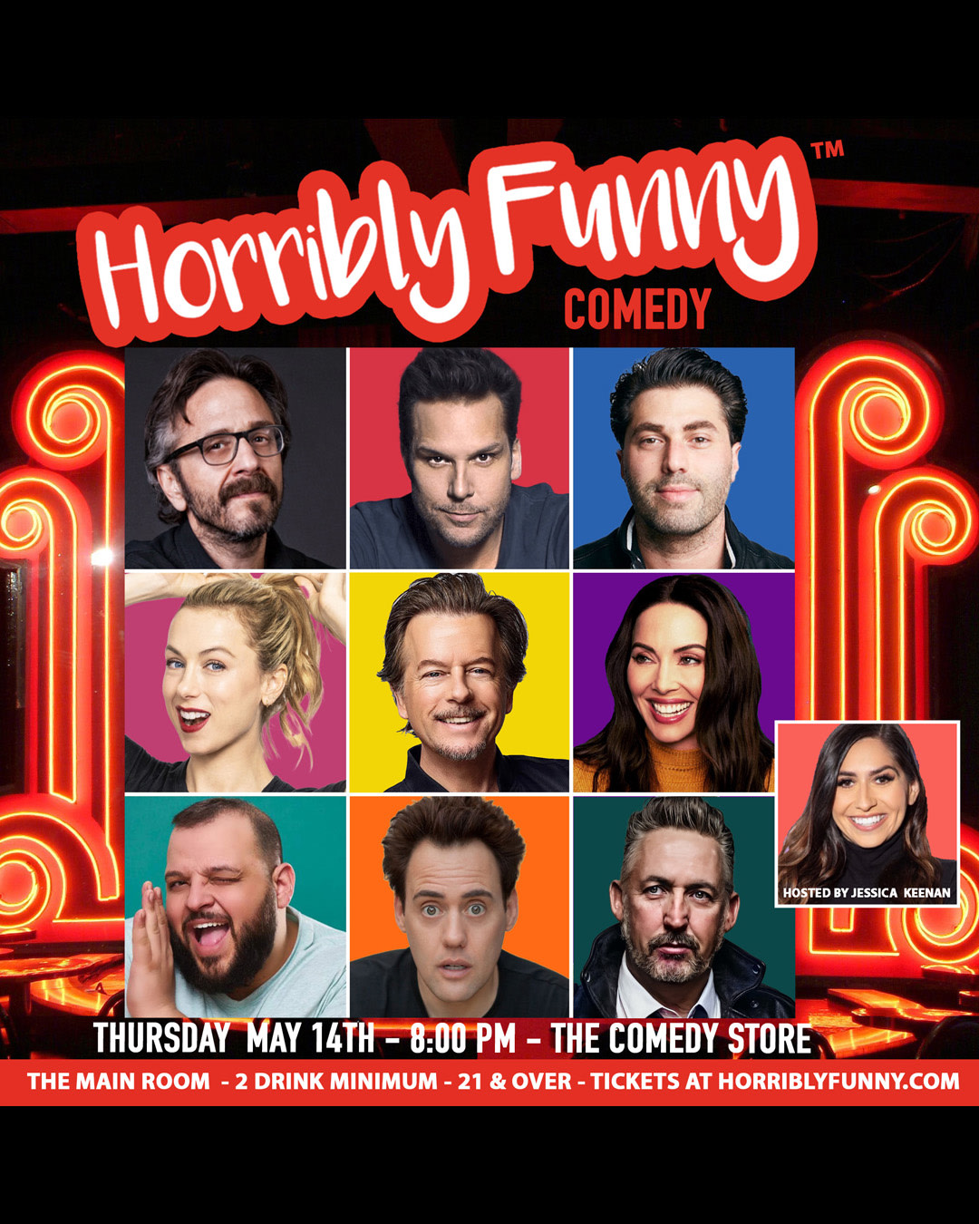 Horribly Funny - David Spade, Whitney Cummings, Iliza Shlesinger, Dane Cook, Marc Maron, Adam Ray, Harland Williams, Orny Adams, Daniel Franzese, Jessica Keenan and More!