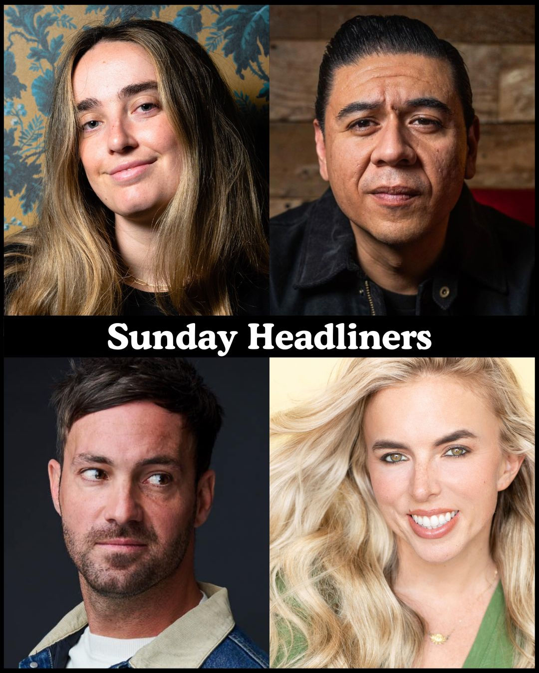 *Low Ticket Warning* Sunday Headliners - Ali Macofsky, Chris Estrada, Jeff Dye, Jessica Michelle Singleton +more!