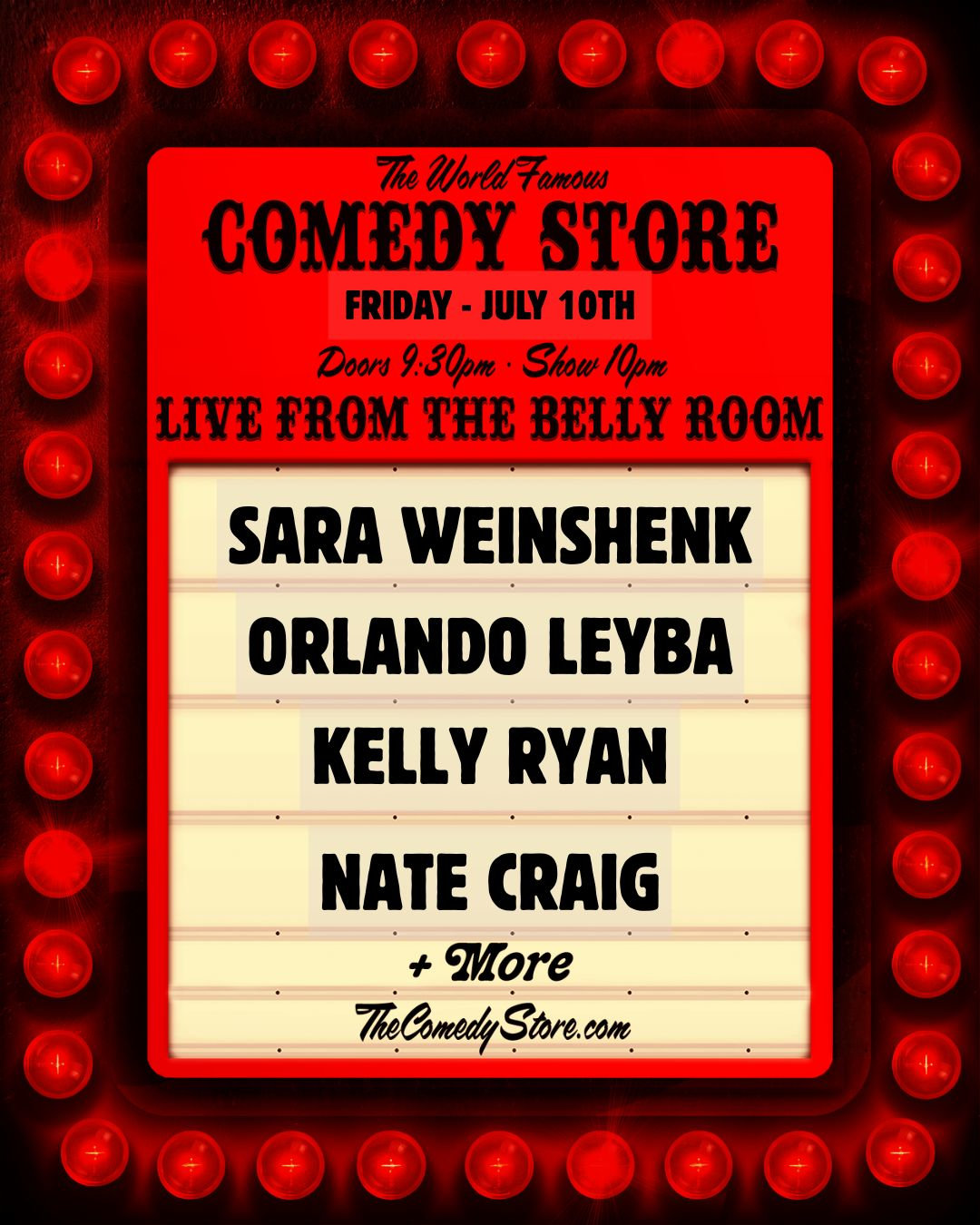 Sets from the Belly - Sara Weinshenk, Orlando Leyba, Kelly Ryan, Nate Craig +more!