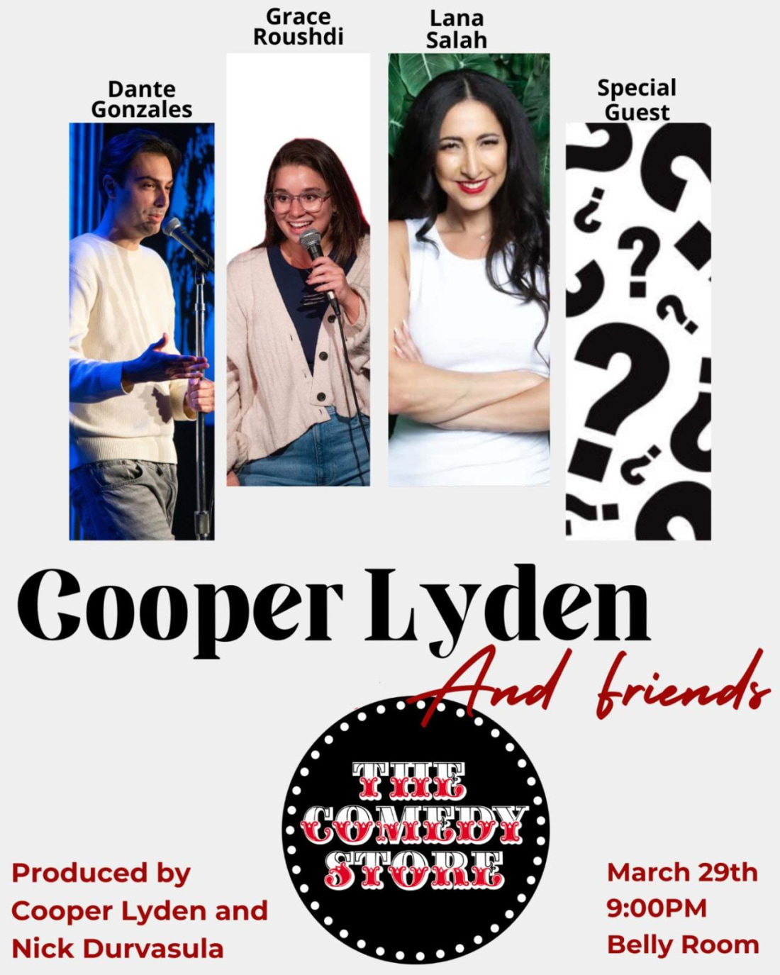Cooper Lyden and Friends - Dante Gonzalez, Grace Roushdi, Lana Salah, Special Guest