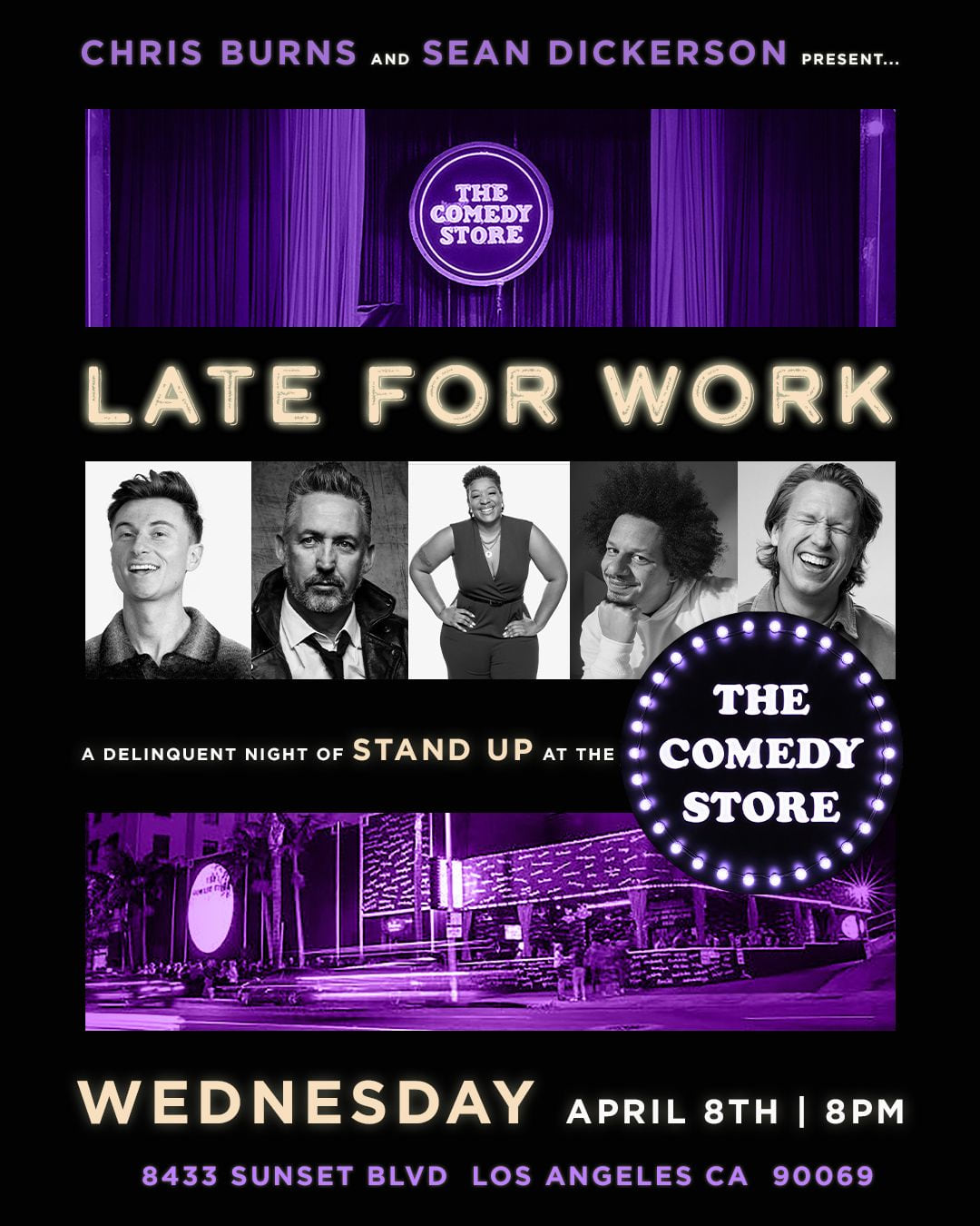 *JUST ADDED: Tacarra Williams* Late For Work - Pete Holmes, Eric Andre, Kelly Ryan, Trevor Wallace, Harland Williams +more!