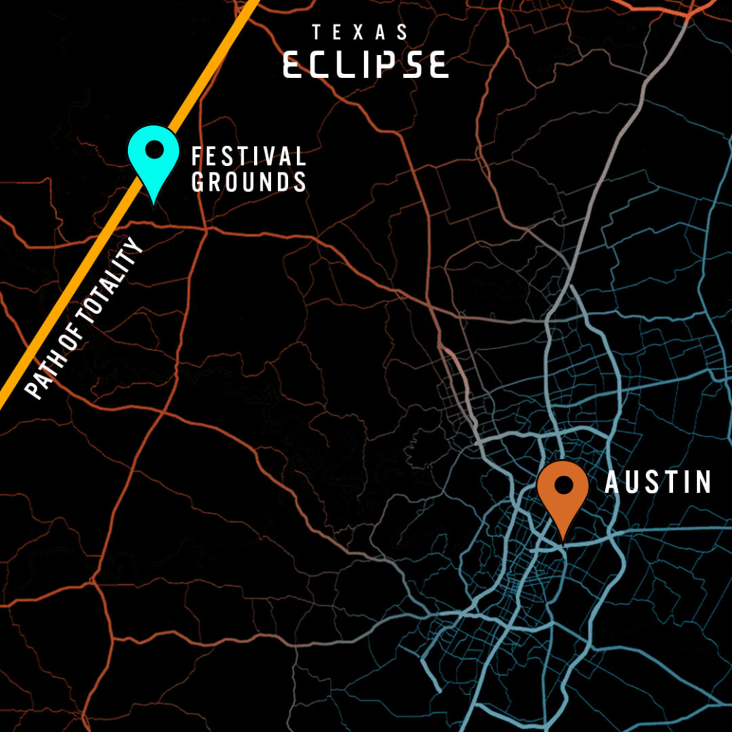 🌑 Limited Texas Eclipse 2024 PreSale Tickets Available Now! Sunset