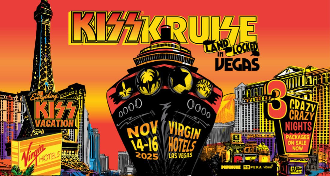 Kiss Kruise Land Locked in Vegas Key Art