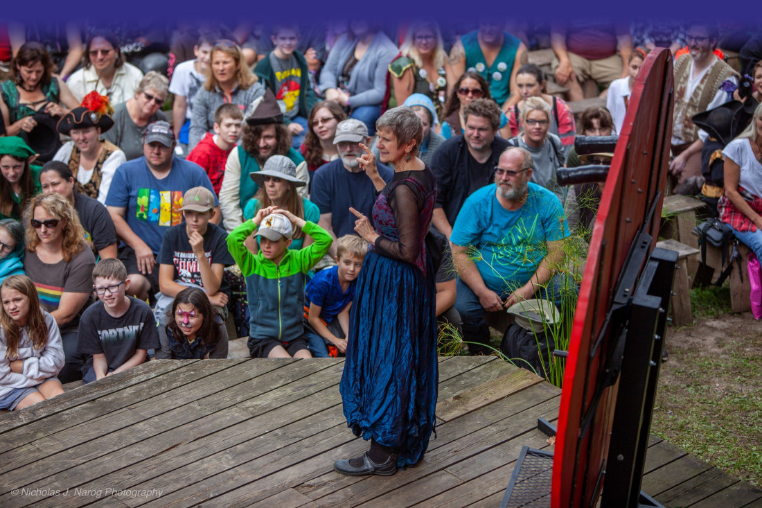 ASL Interpreter on the Danger Committee Stage