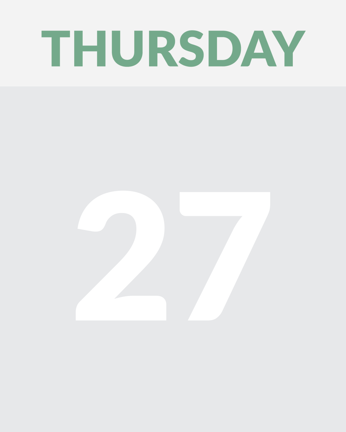 THURSDAY 27