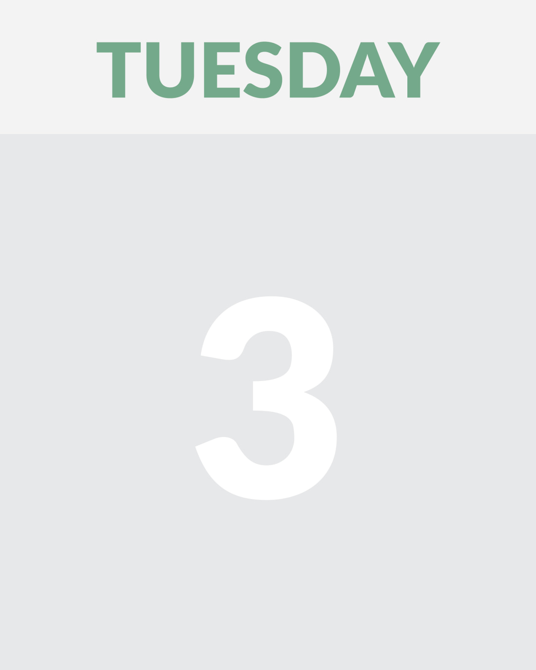 TUESDAY 3