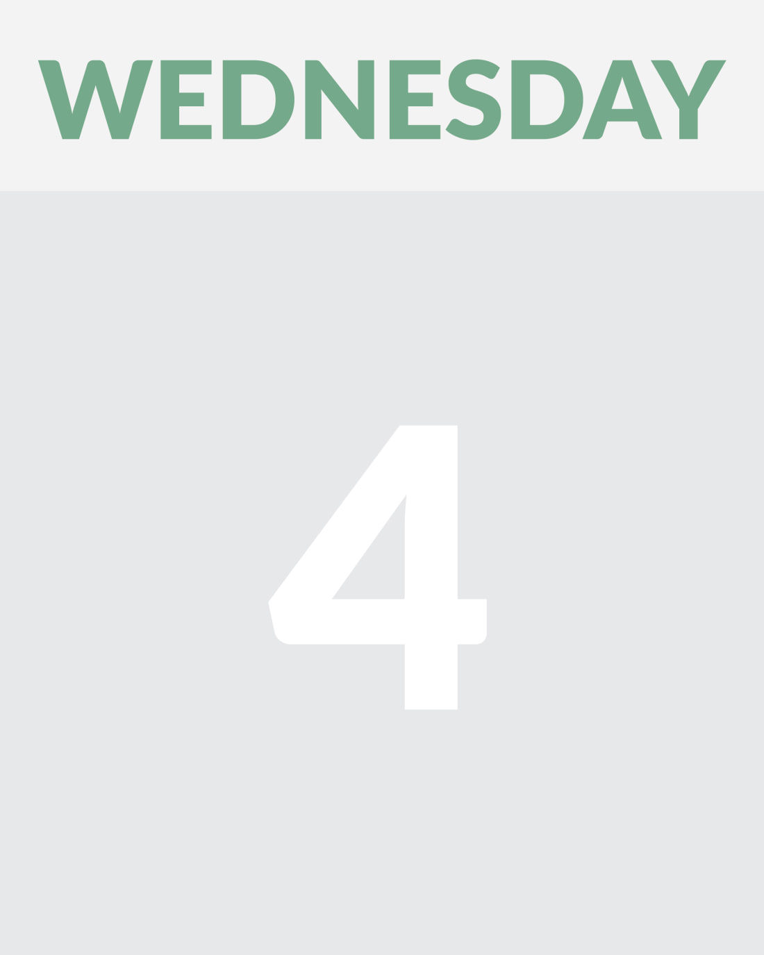 WEDNESDAY 4