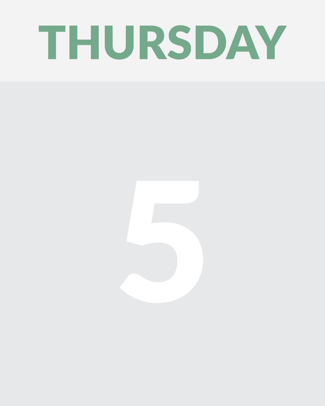 THURSDAY 5