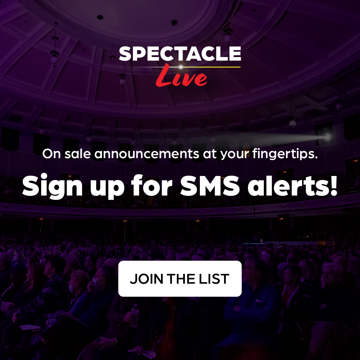 Sign Up for SMS Alerts!