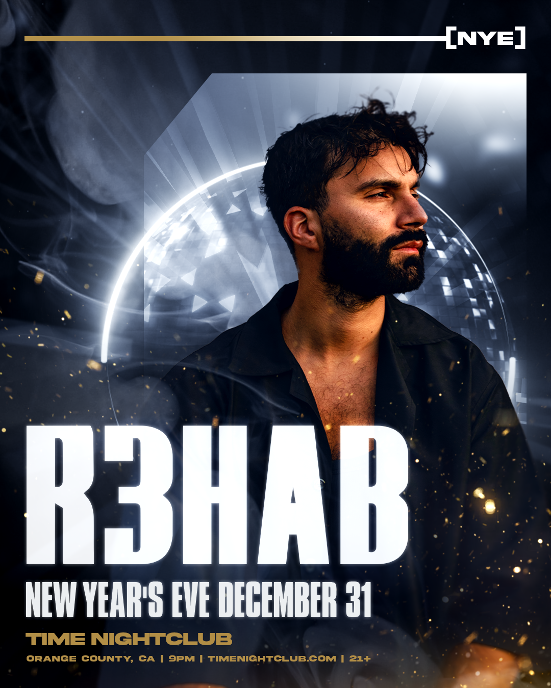 R3HAB at TIME Nightclub Event Flyer