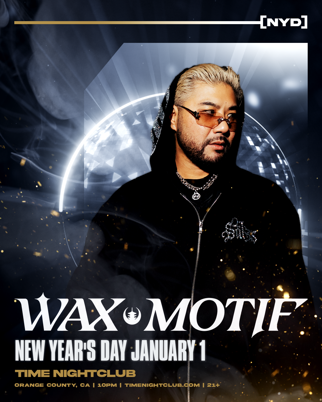 Wax Motif at TIME Nightclub Event Flyer