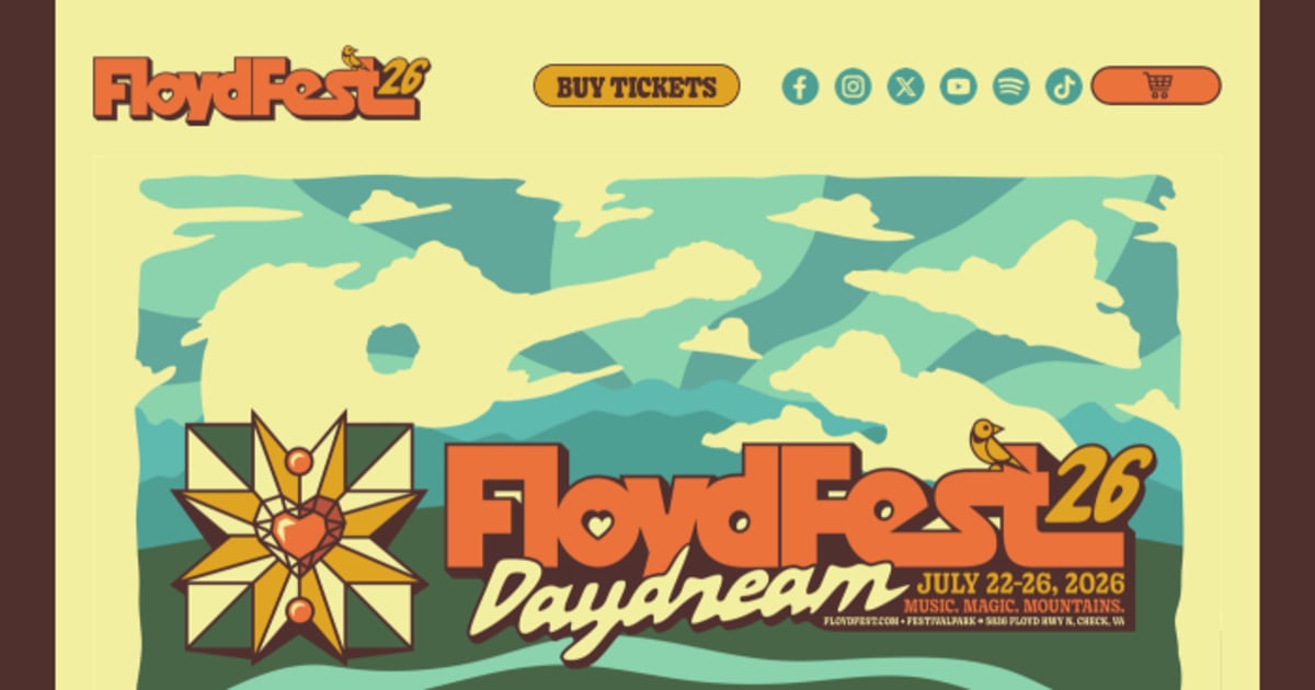 NEW ARTISTS added to lineup for FloydFest 26~Daydream (July 22-26, 2026)!