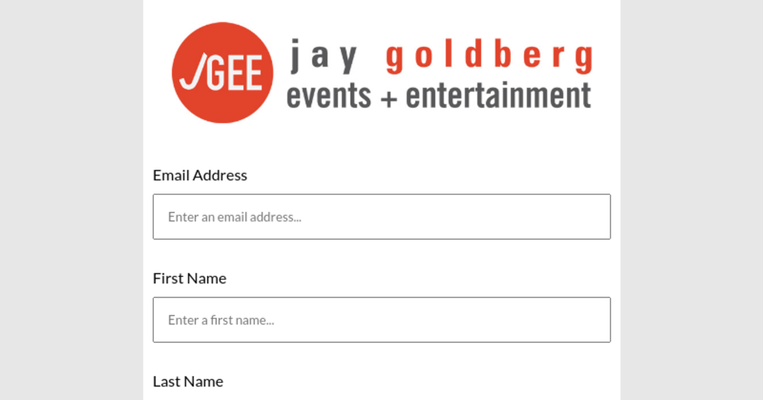 JayTV Main Website SignUp Form