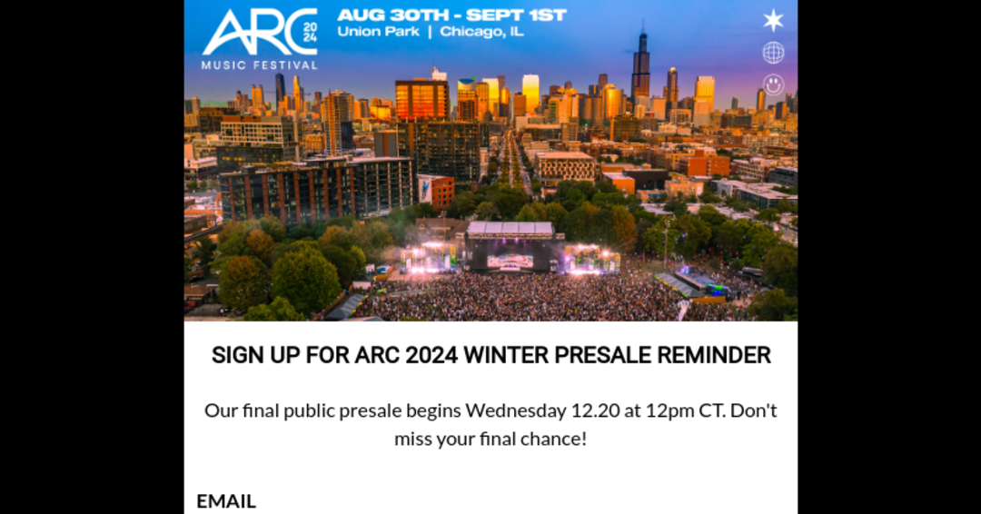 ARC 2024 NEWSLETTER SIGN UP