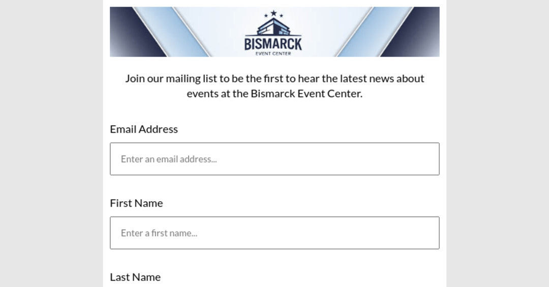 Bismarck Email & Phone Number Capture